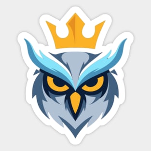 Owl king Sticker
